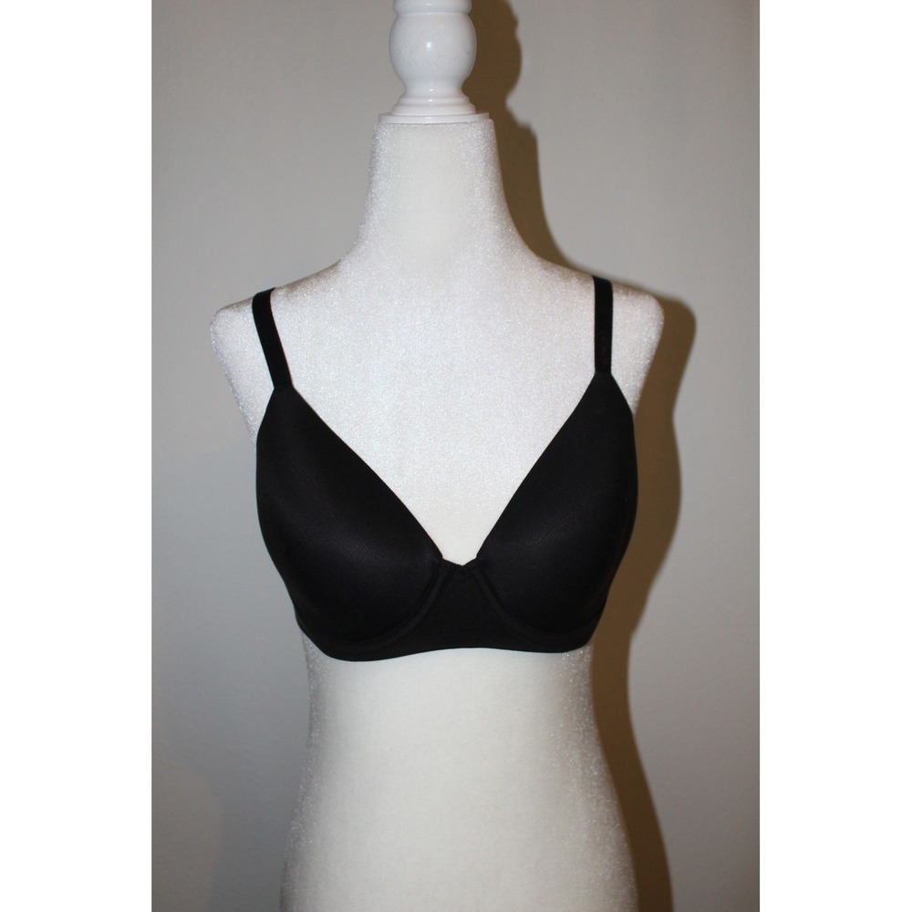 Aerie Smoothez Full Coverage‎ Underwire Bra Black 34C Adjustable Straps